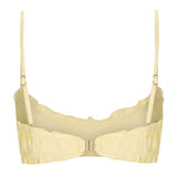 Amelia Satin Bralette Top in Lemon Sorbet