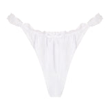 Ariel Satin Cheeky Bottom in White