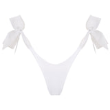 Irina Veil Tie Side Bottom in White