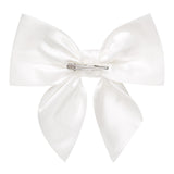 Arabell Satin Hair Bow in White