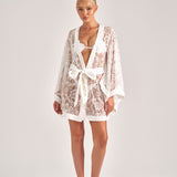 Bardot French Lace Kimono in White