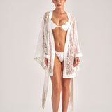 Bardot French Lace Kimono in White